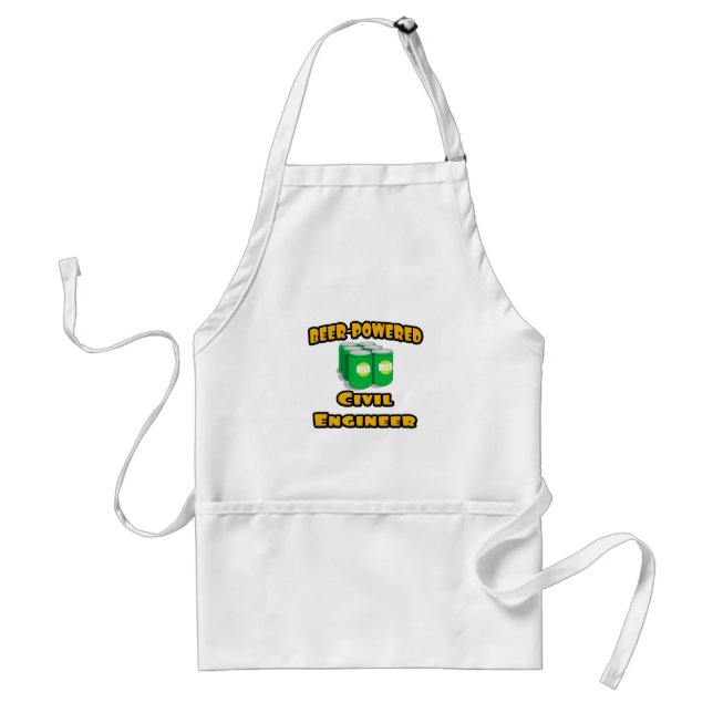 Beer-Powered Civil Engineer Standard Apron (Front)