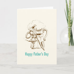Beer & Pretzel Father's Day card