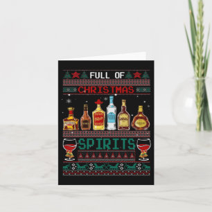 Beer Pyjamas Christmas Spirits Drinking Wine Alcoh Card