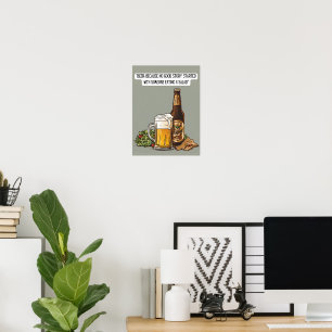 Beer quote poster
