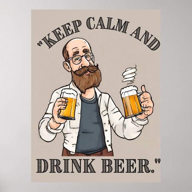  Beer Quote Poster (Front)