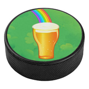 Beer Rainbow Hockey Puck