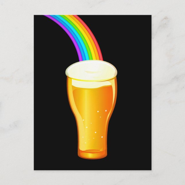 Beer Rainbow Postcard (Front)