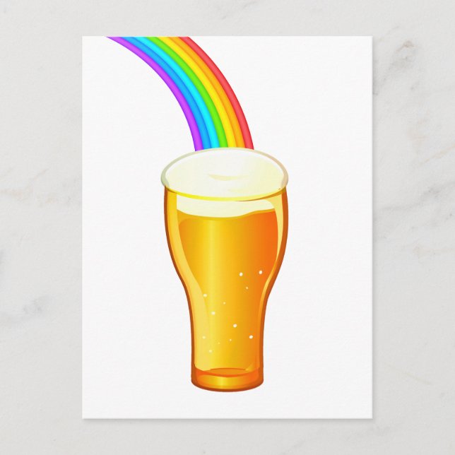 Beer Rainbow Postcard (Front)