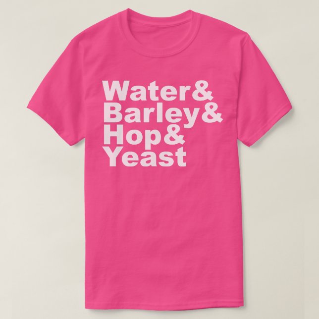 Beer recipe T-Shirt (Design Front)