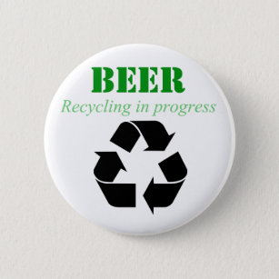 Beer recycling in process button