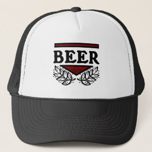 BEER Red & Black Trucker Hat