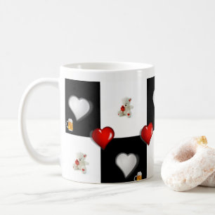 Beer Red Hearts Mug