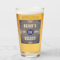 Beer Saloon Rustic Wood Old Western Wild West Name