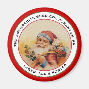 BEER SANTA MAGNET