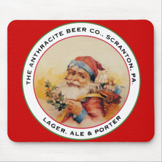 BEER SANTA MOUSE MAT