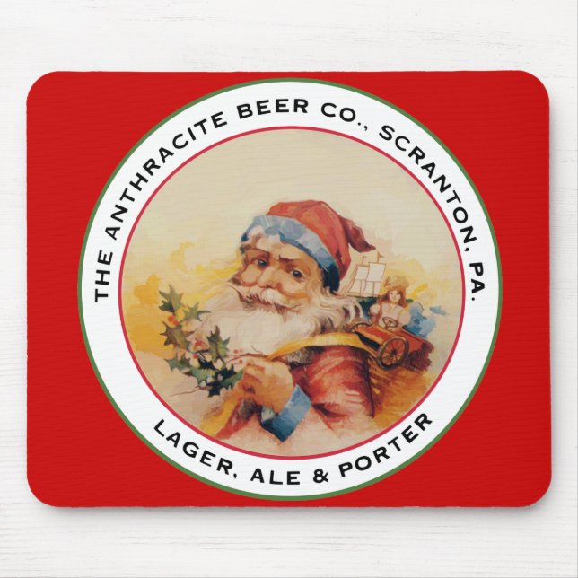 BEER SANTA MOUSE MAT (Front)