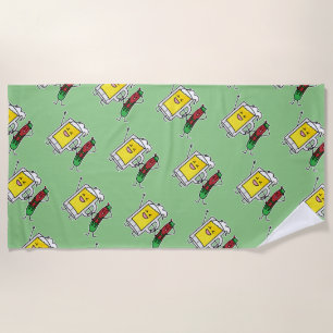 Beer sausage Octoberfest Oktoberfest lederhosen Beach Towel