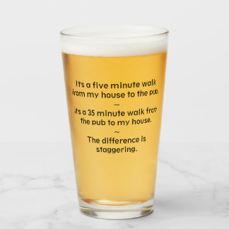 Beer Science Beer Math Pub Glass