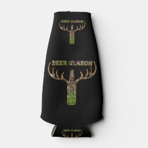 Beer Season Hunting Season Gift For Hunter Bottle Cooler