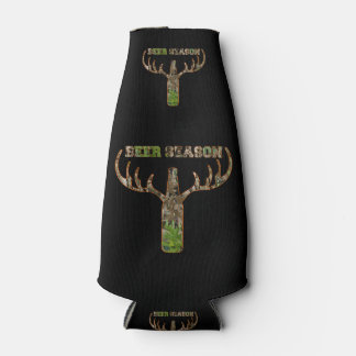 Beer Season Hunting Season Gift For Hunter Bottle Cooler