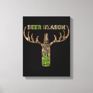Beer Season Hunting Season Gift For Hunter Canvas Print