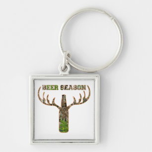 Beer Season Hunting Season Gift For Hunter Keychai Key Ring