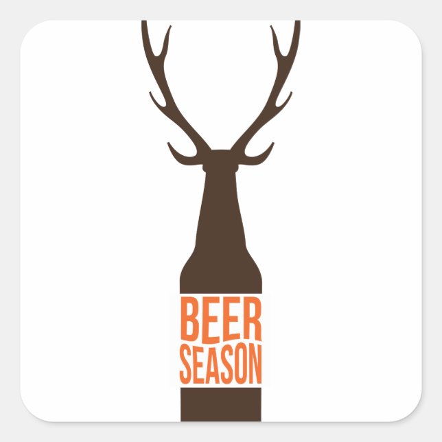 Beer Season Square Sticker (Front)