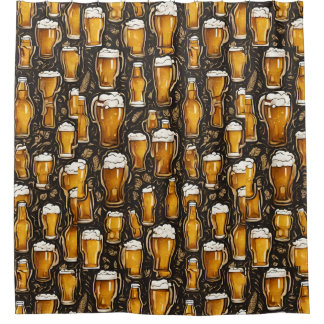 BEER SHOWER CURTAIN