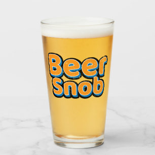 Beer Snob Vintage Beer Glass