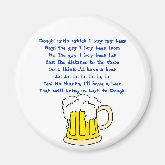 Beer Song magnet (Front)