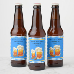Beer Steins Oktoberfest Home Brew Bottle Label