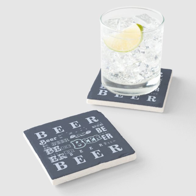 Beer Stone Coaster (Side)
