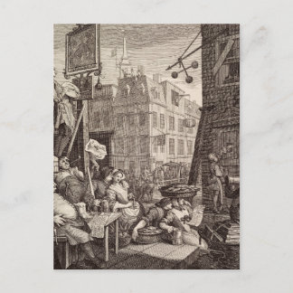 Beer Street by William Hogarth Postcard