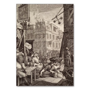 Beer Street by  William Hogarth Table Number