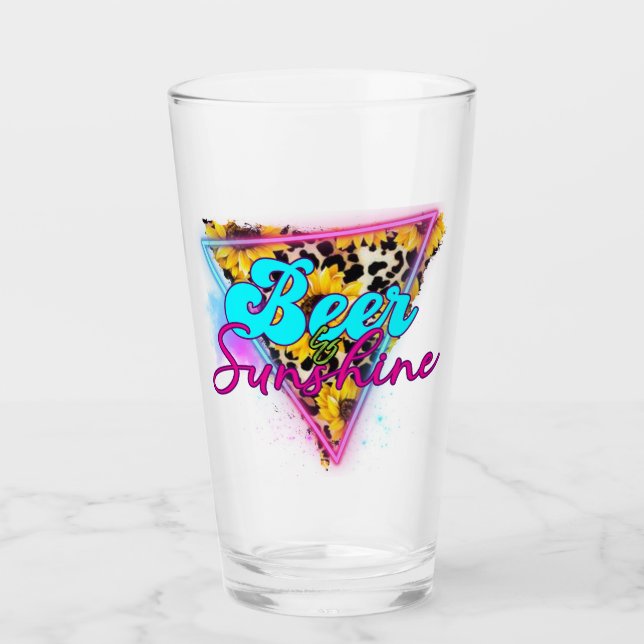 Beer & Sunshine Glass (Front)