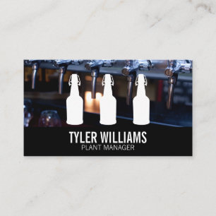 Beer Taps   Bottles Business Card