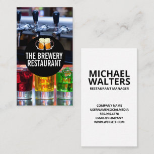 Beer Taps   Shot Glasses Business Card