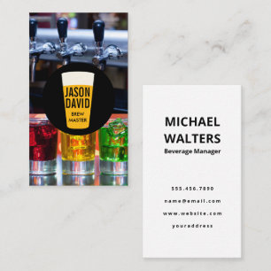 Beer Taps   Shot Glasses Business Card
