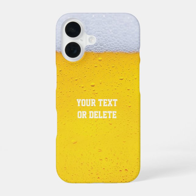 Beer Texture Background iPhone 16 Case (Back)