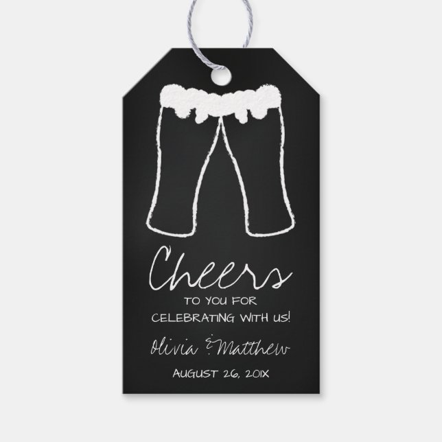 Beer Thank You Tag, Favour Tag (Front)