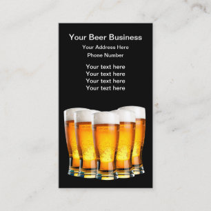Beer Theme Beer Pilsners Business Card