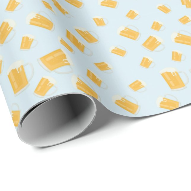 Beer Themed Wrapping Paper (Roll Corner)