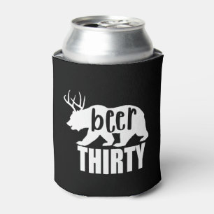 Beer Thirty Can Cooler/Koozie   Block Letter Can Cooler