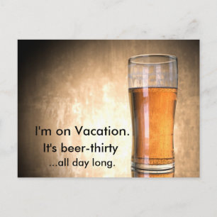 Beer Thirty Postcard
