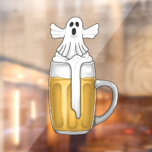 Beer Time with The Ghost  Window Cling