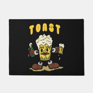 Beer Toast Mascot Doormat
