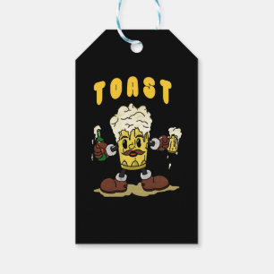 Beer Toast Mascot Gift Tags