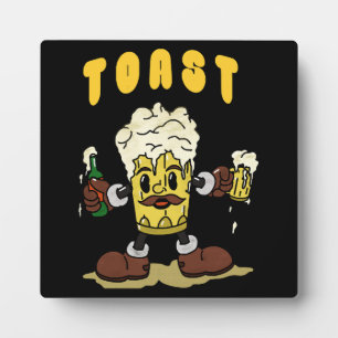 Beer Toast Mascot Plaque