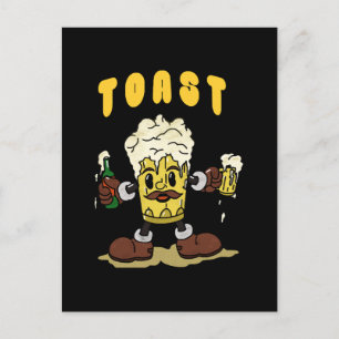 Beer Toast Mascot Postcard