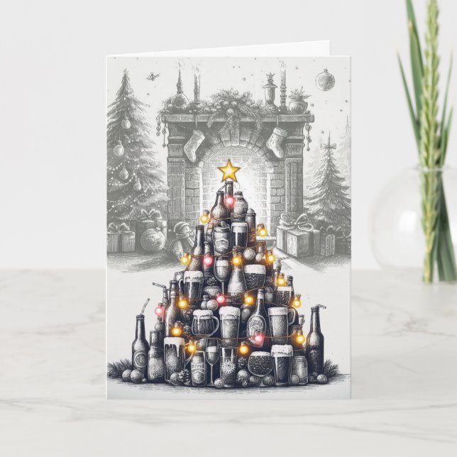 Beer Tree Holiday Card (Front)