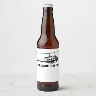 Beer UH-1H Iroquois Helicopter Beer Bottle Label
