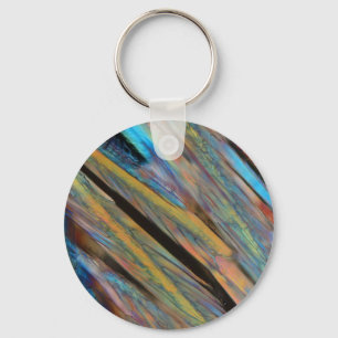 Beer under the microscope key ring