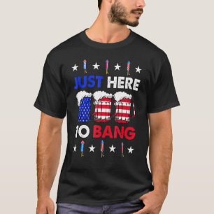 Beer Us Flag Tees 4th Of July I'm Just Here To Ban