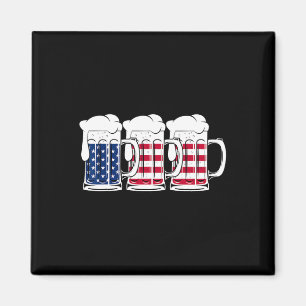 Beer Usa Flag Merica Drinking American Men Women 4 Magnet